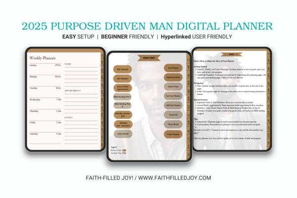 2025 Purpose Driven Man Digital Planner - Image 3