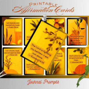 Faith-Filled Joy Positive Affirmation Cards Printable