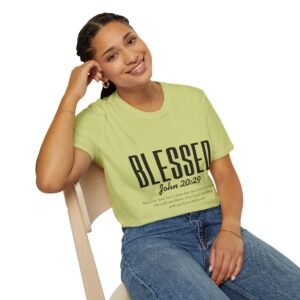 Blessed John 20:29 Christian T-Shirt — Faith Scripture Tee