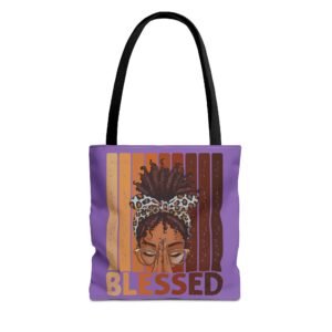 Blessed Tote Bag — Stylish Boho Bag - Light Purple