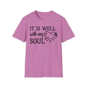 It Is Well With My Soul T-Shirt — Inspirational Christian Tee with Dove Graphic