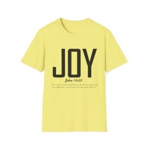 JOY John 16:22 Christian T-Shirt — Inspirational Scripture Faith Tee